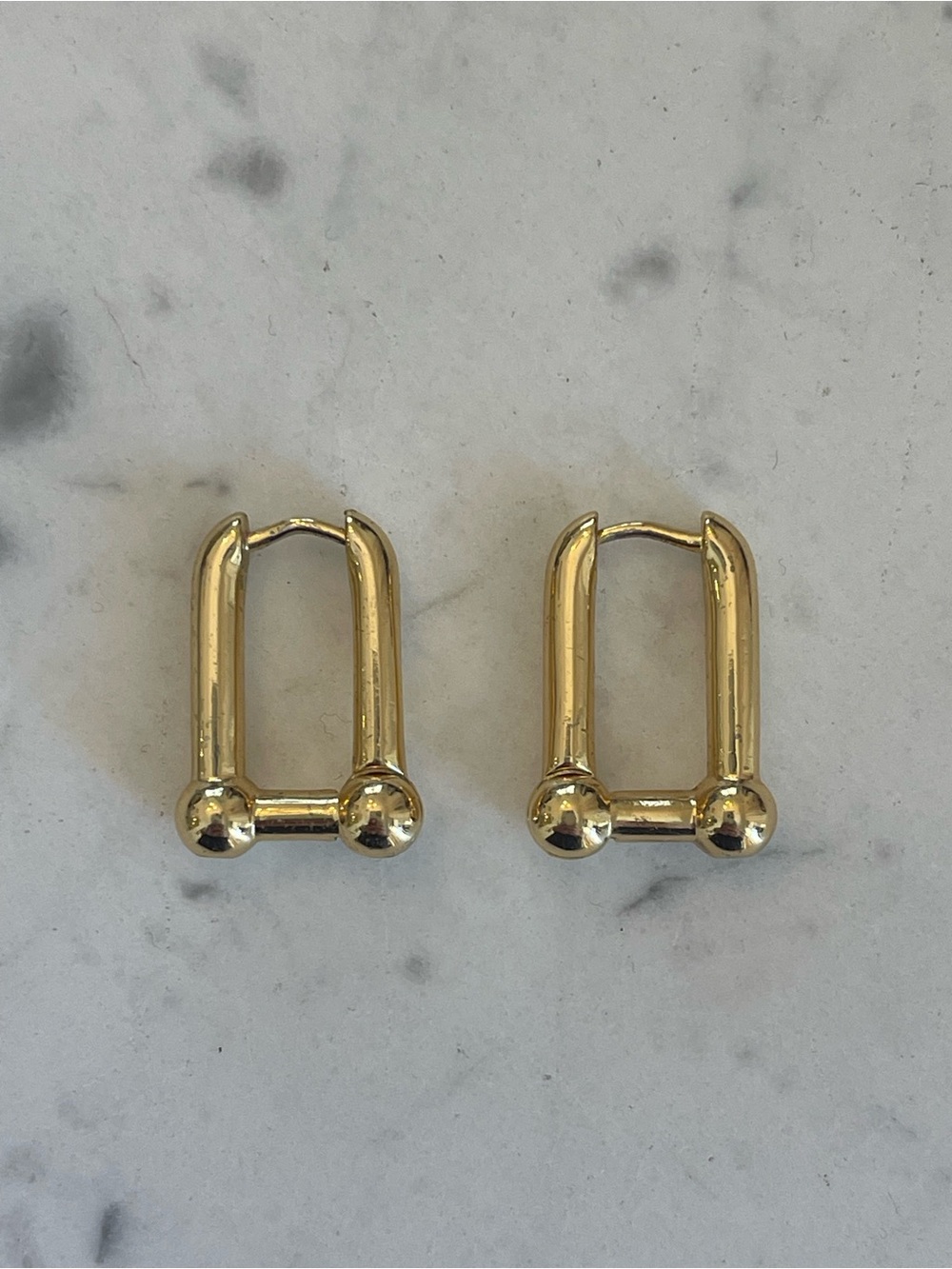 Gold Women’s Minimalist Hoop Huggie Earrings